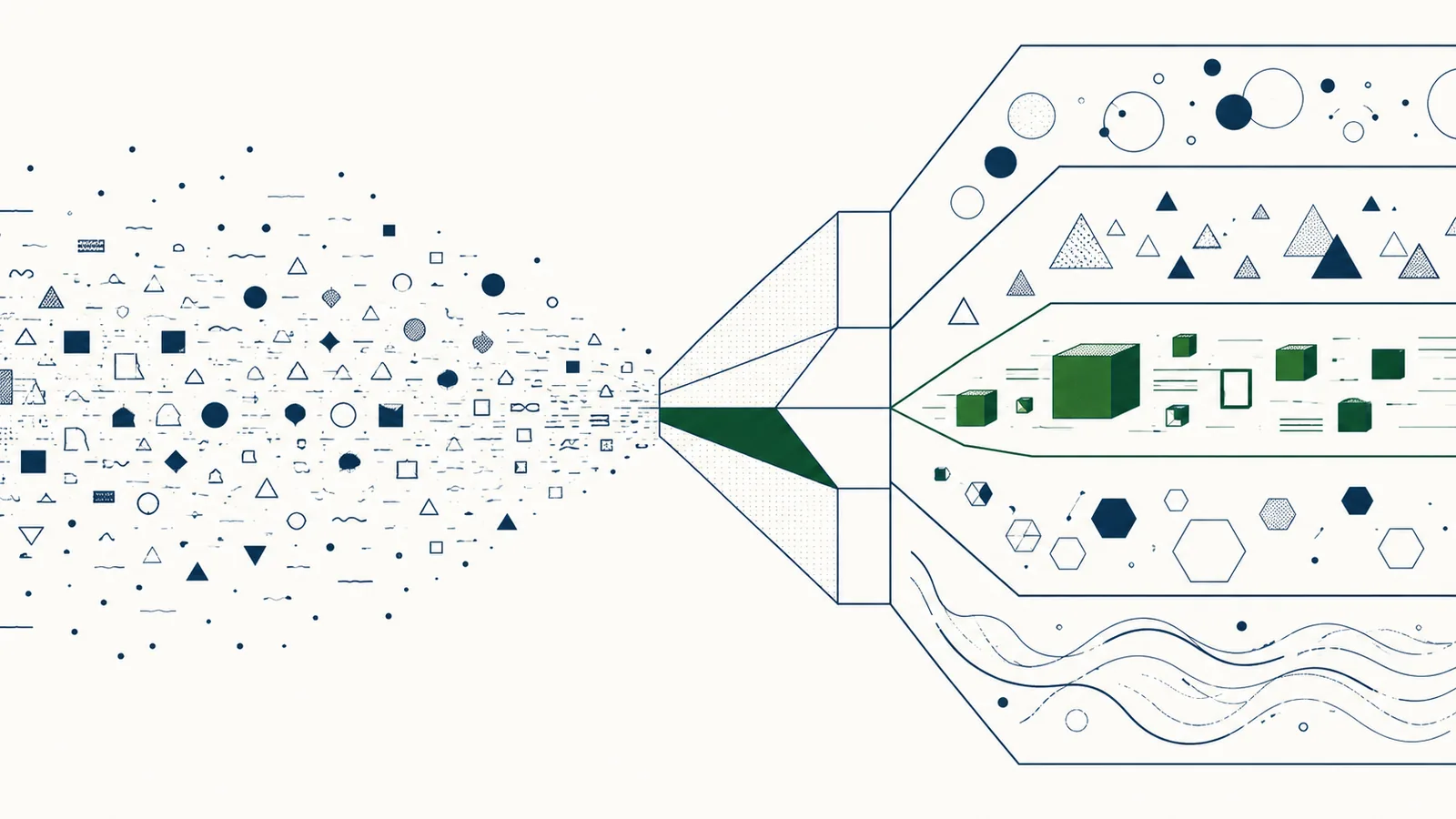 Ilustração editorial: iso 42001 em mídia: recomendação algorítmica