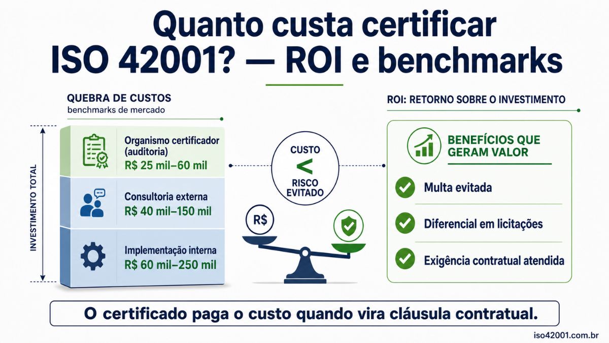 Custos e ROI da certificação ISO 42001 no Brasil: organismo certificador e implementação