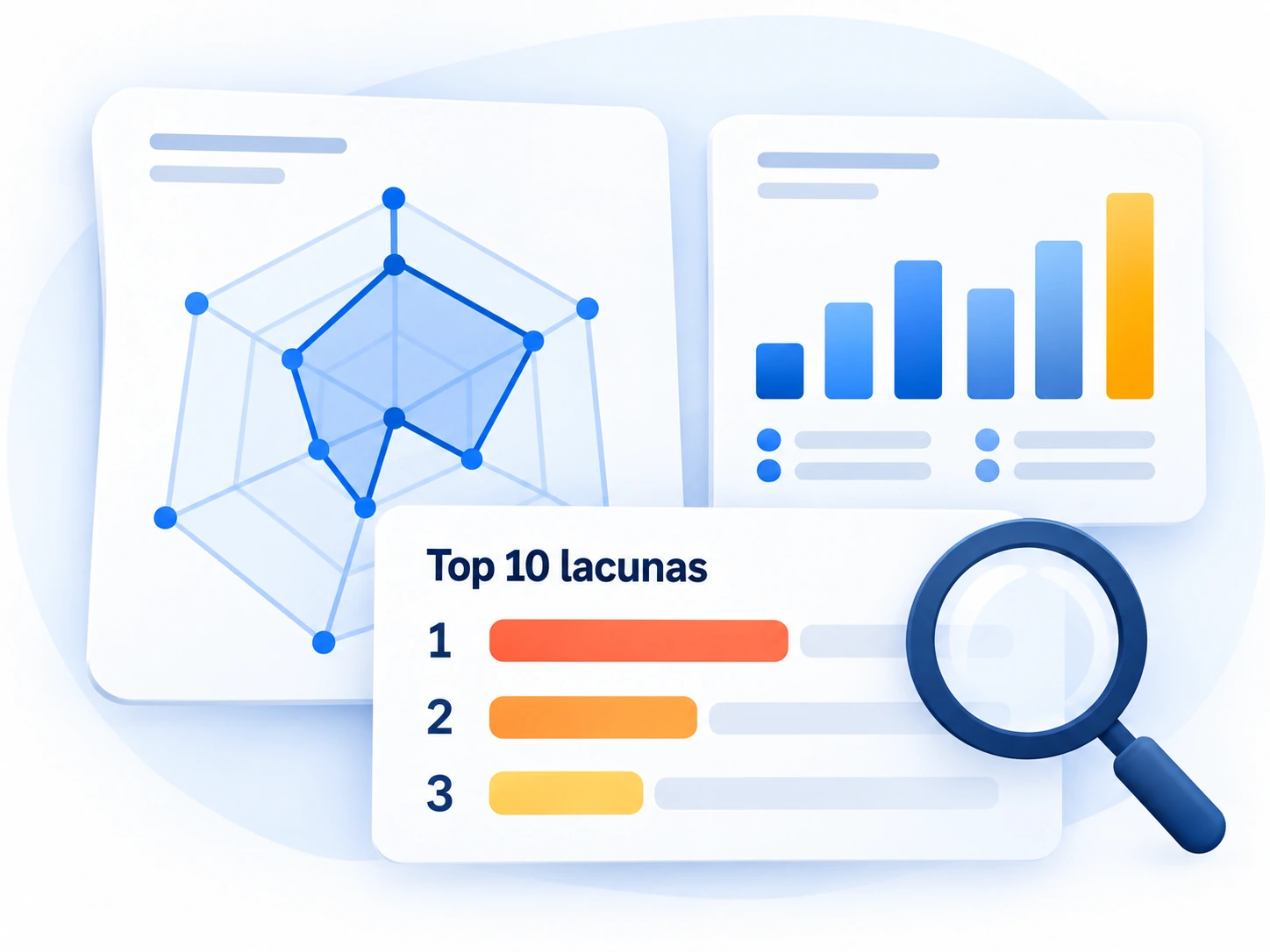 Painel da Planilha de Gap Analysis